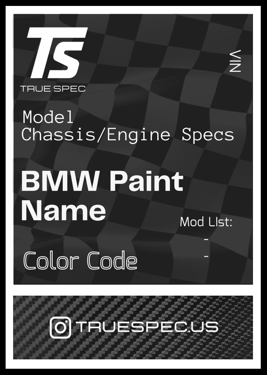 BMW/Supra Decal